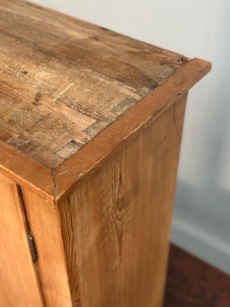 Small Antique Pine Cabinet