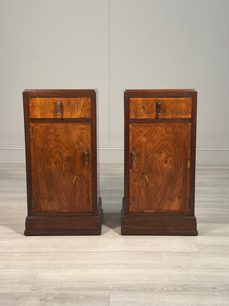 Pair Of Original Art Deco Bedside Cabinets