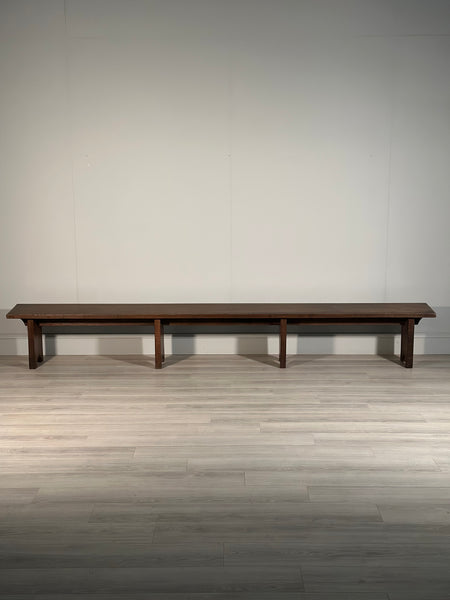 Huge Antique Oak Bench
