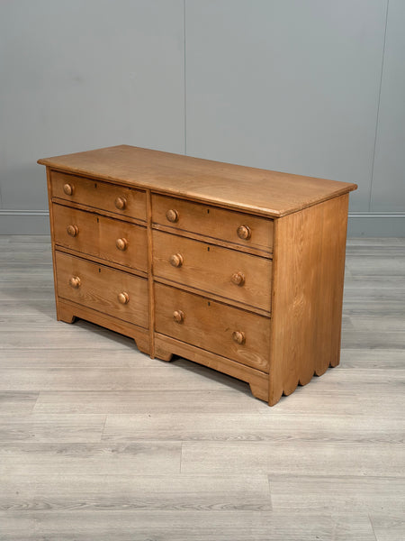 19th Century Oak Bank Of Drawers