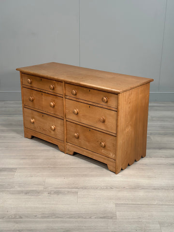 19th Century Oak Bank Of Drawers