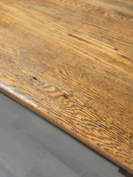 Large Arts & Crafts Oak Refectory Table