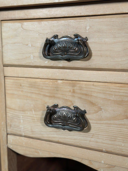 Antique Art Nouveau Pine Cabinet C.1900