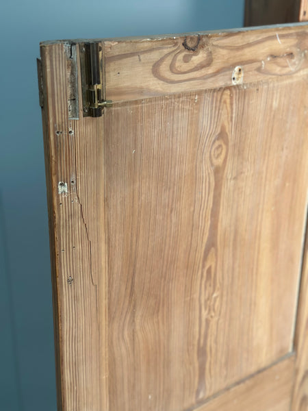 Large Antique Pitch Pine School Cupboard