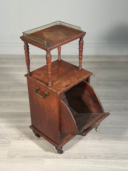 A Late Victorian Aesthetic Movement Mahogany Fireside Purdonium