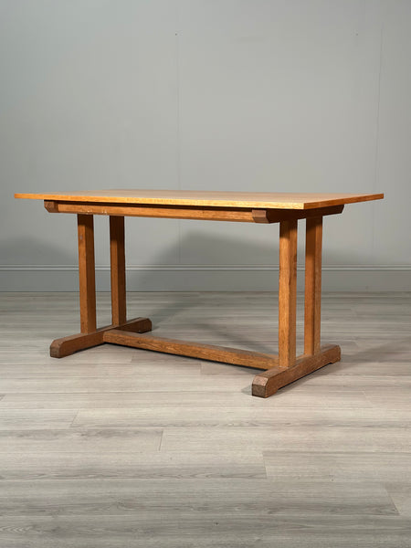 Small Arts And Crafts Oak Refectory Table C.1930