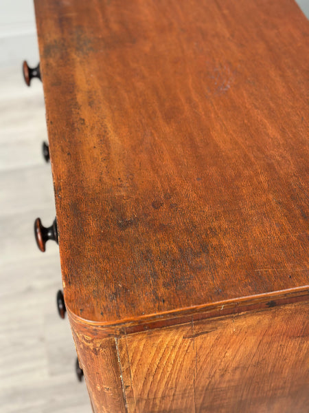 Antique Chest Of Drawers In Scumble Paint