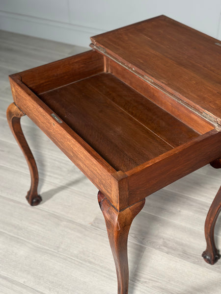 Small Victorian Oak Writing Desk