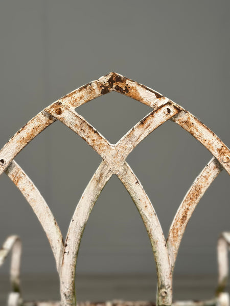 A Pair Of Antique Wrought Iron Garden Chairs