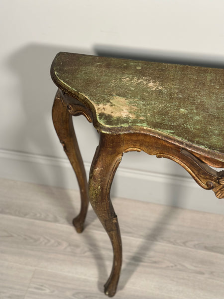 Rococo Style Carved Gilt Console Table