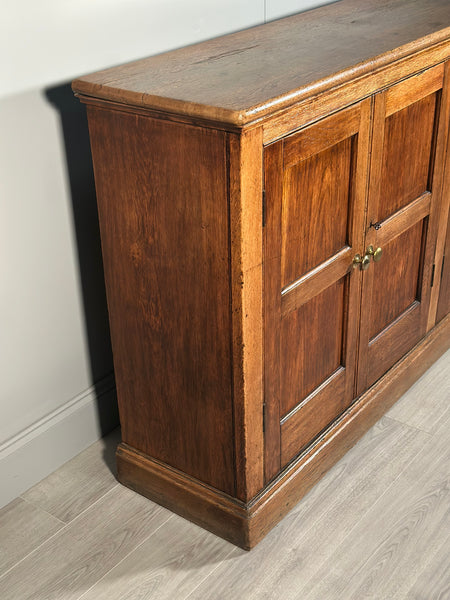 Large Antique Oak School Cupboard