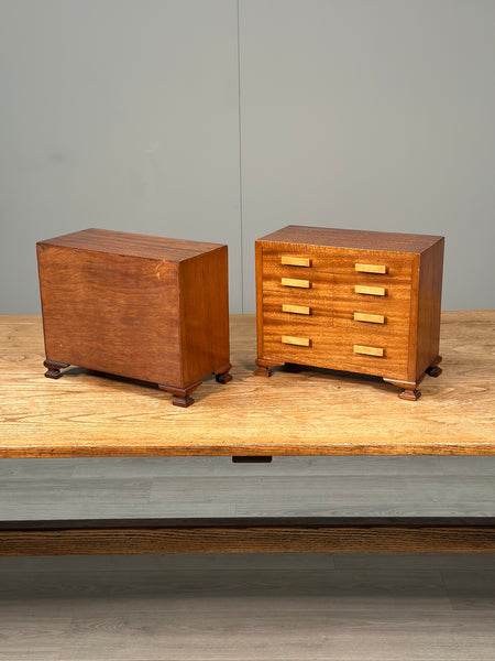 A Pair Of Antique Miniature Chest Of Drawers