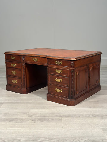 Georgian Furnishing Co. Mahogany Minature Executive Desk, Coffee Table