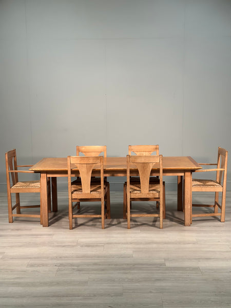 Terence Conran Dining Table & Set of 6 Chairs c1980