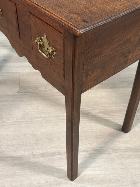Georgian Oak lowboy C.1800