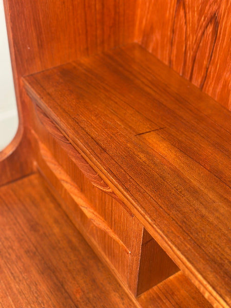Danish Teak Bureau Bookcase By Erik Petersen For EP Mobler