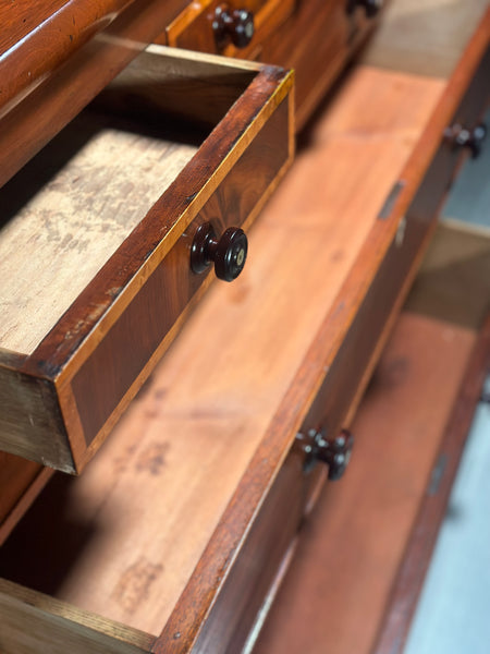 Large Antique Mahogany Chest Of Drawers C.1840