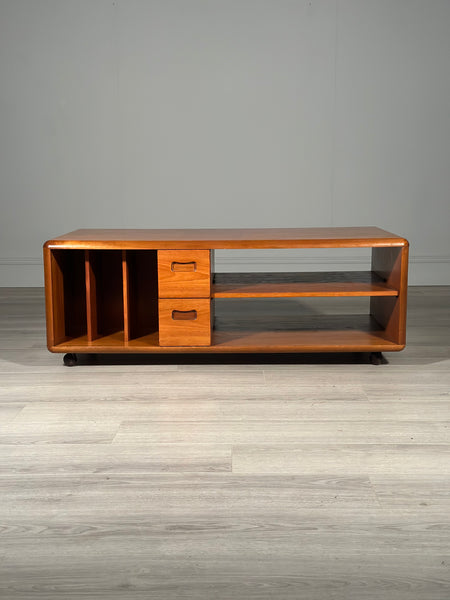 Large Double Sided Teak Coffee Table C.1980