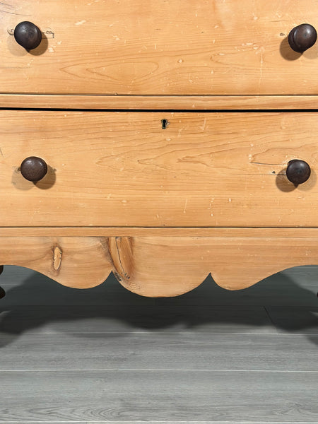 Large 19th Century Pine Chest Of Drawers