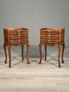Antique French Oak Bedside Cabinets