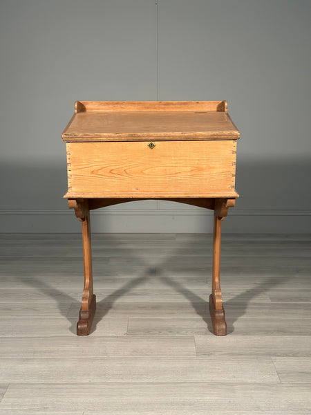Victorian Pine School Desk