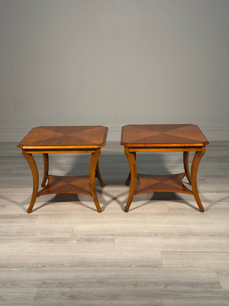 A Pair of Vinatge French Walnut Side Tables