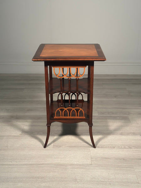 Arts And Crafts Fretwork Side Table