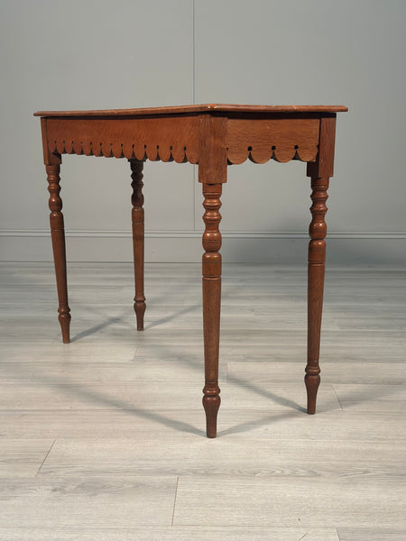 Antique Ecclesiastical Oak Console Table