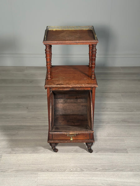 A Late Victorian Aesthetic Movement Mahogany Fireside Purdonium