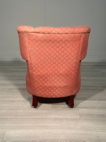 Antique Button Back Armchair