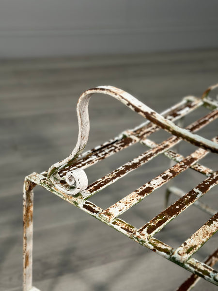 A Pair Of Antique Wrought Iron Garden Chairs