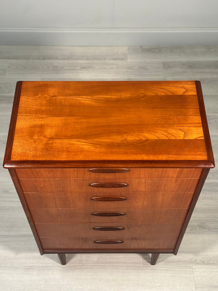 Mid 20th Century Teak Chest Of Drawers