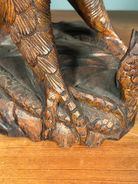A Pair Of Carved Eagles