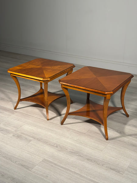A Pair of Vinatge French Walnut Side Tables