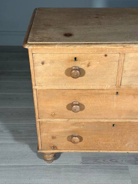 Victorian Pine Chest Of Drawers