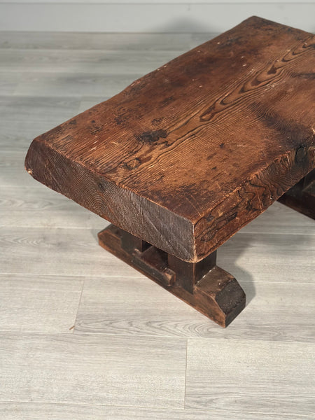 Chunky Natural Antique Coffee Table