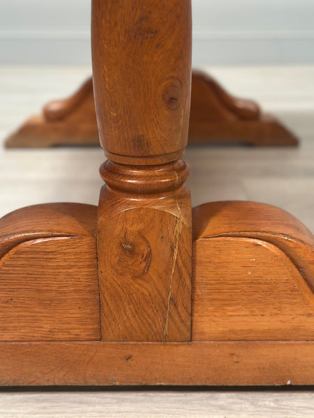Oak Refectory Table - Yorkshire Critter Man
