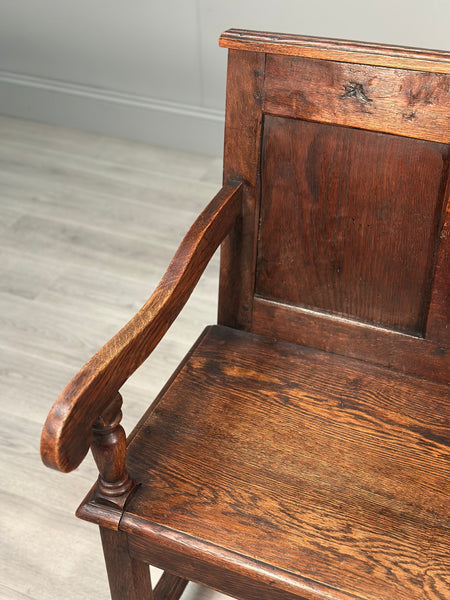 Antique Georgian Oak Settle