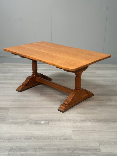 Oak Refectory Table - Yorkshire Critter Man