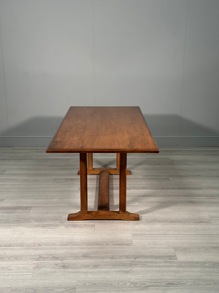 Arts and Crafts Oak Refectory Table By Arthur Reynolds Of Ludlow