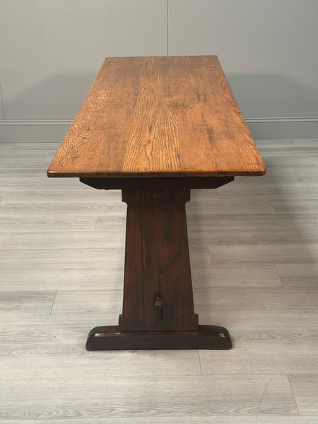 Large Arts & Crafts Oak Refectory Table