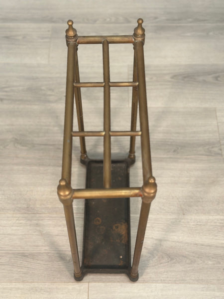 Antique Brass Stick Stand c1900