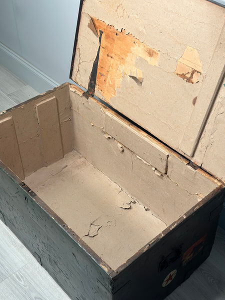 Antique White Star Line Ship Chest C.1910