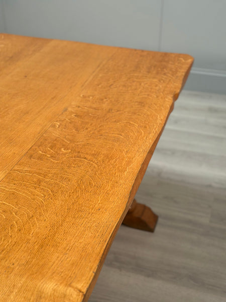Oak Refectory Table - Yorkshire Critter Man