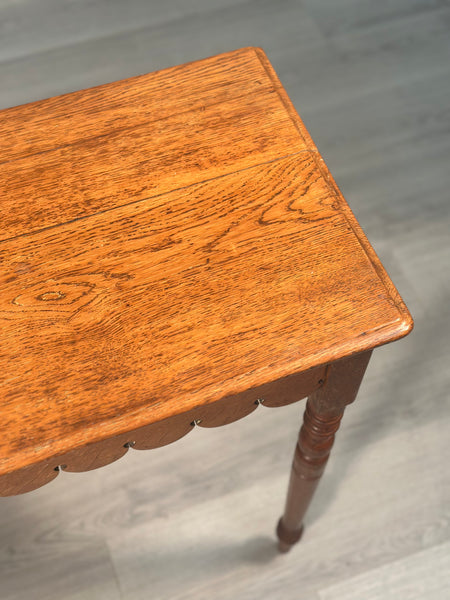 Antique Ecclesiastical Oak Console Table