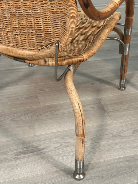 Vintage Ikea Wicker Chairs Designed By Mats Theselius For 'Ps Edition’