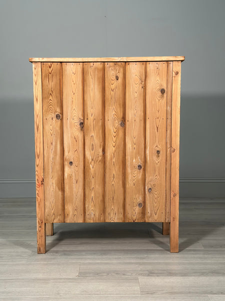 Antique Art Nouveau Pine Cabinet C.1900