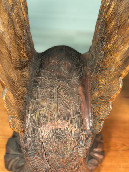 A Pair Of Carved Eagles