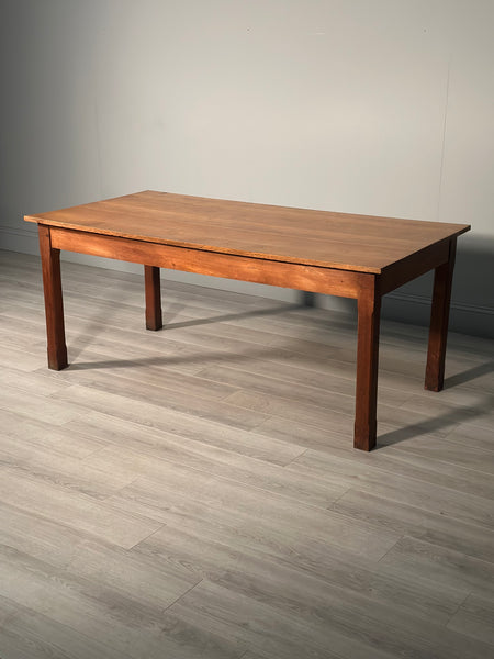 Antique Golden Oak Dining Table c1910