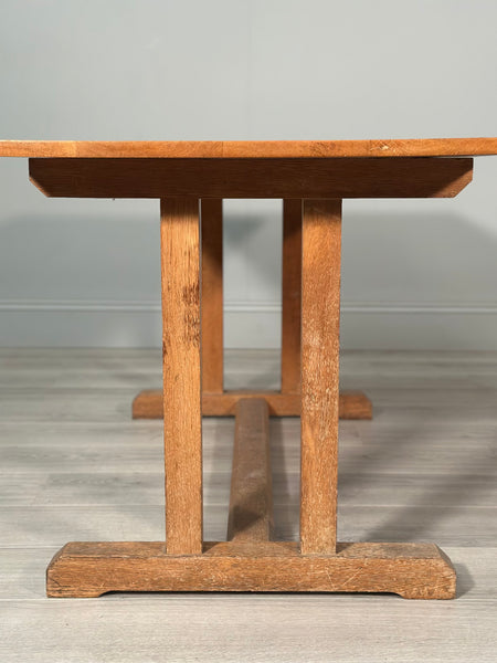 Small Arts And Crafts Oak Refectory Table C.1930
